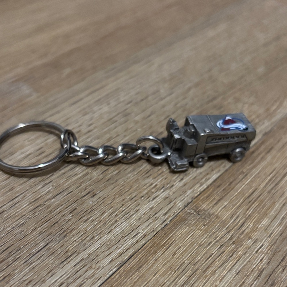 Silver Zamboni Keychain
